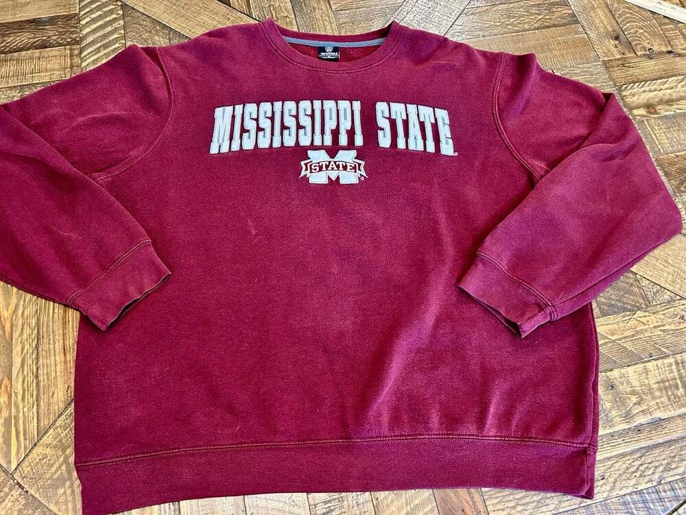 Top Of The World Mississippi State Sweatshirt XL Maroon Crewneck Pullover